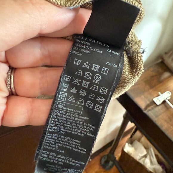 ALLSAINTS | Clay Tie Dye Spellout Logo Crewneck Sweatshirt | Medium - Picture 8 of 11